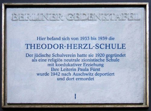 Gedenkteken Theodor-Herzl-Schule