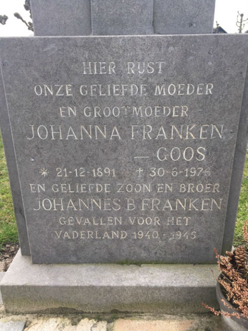 Dutch War Grave Roman Catholic Cemetery Prinsenbeek