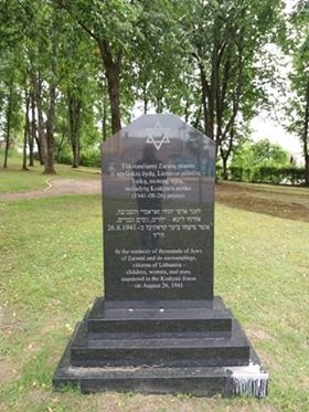 Monument Joodse Slachtoffers Zarasai
