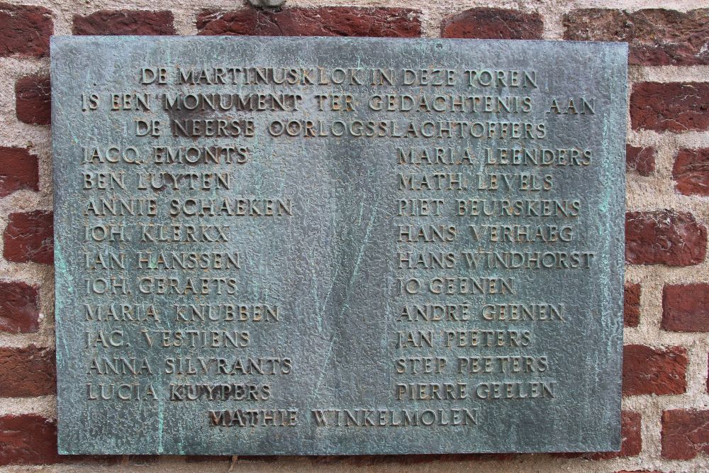 Memorial Martinusclock Neer