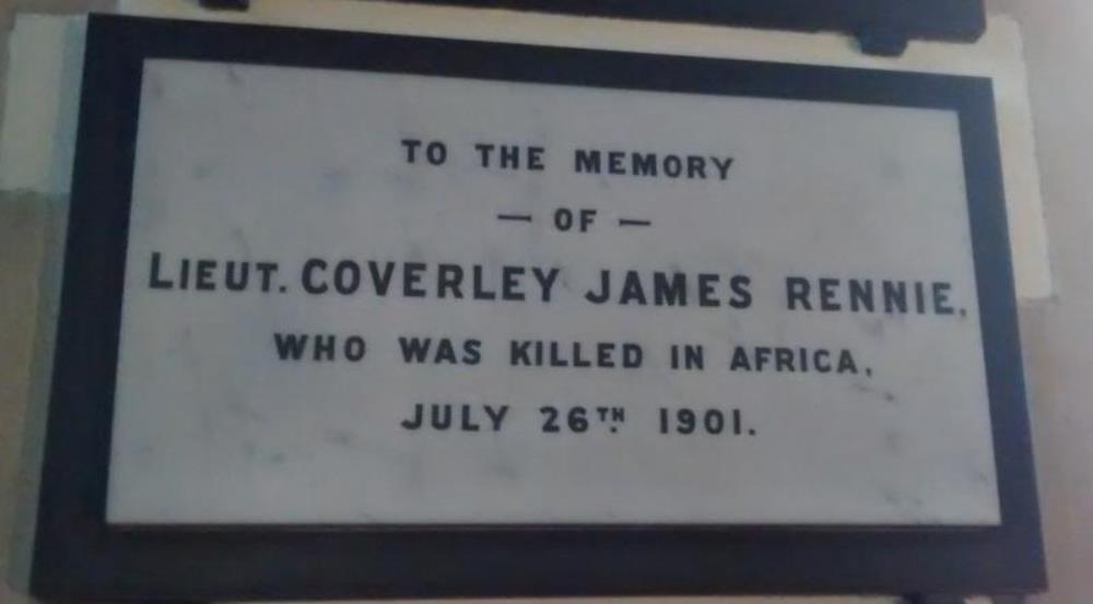 Memorial Lieut. Coverley James Rennie #1