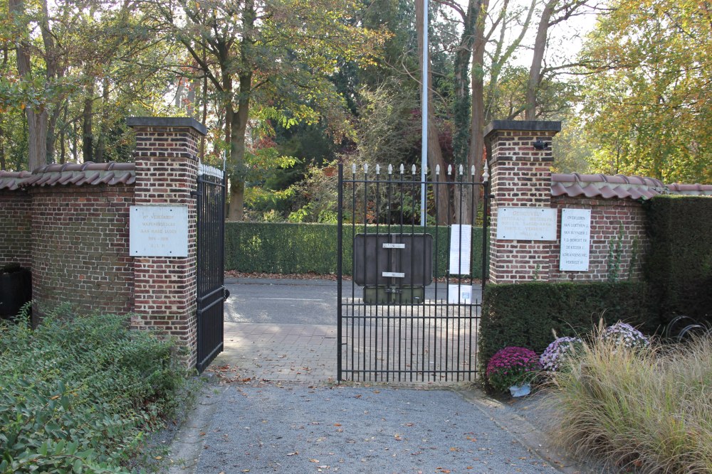 Commemorative Plate War Veterans Tielrode Cemetery