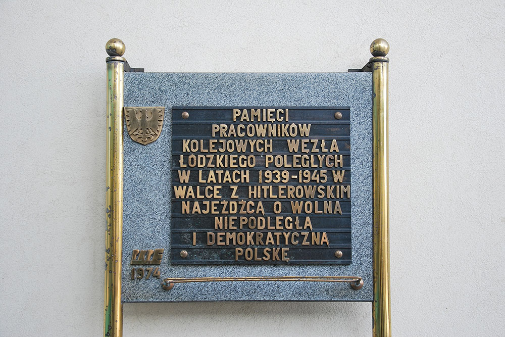 Gedenkteken Spoormedewekers Lodz
