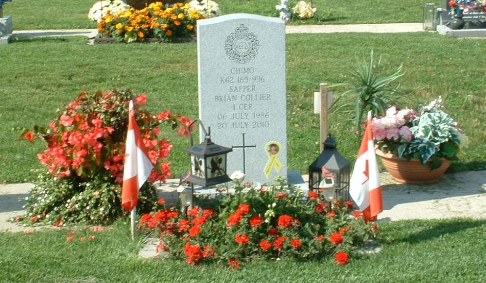 Canadian War Grave Holy Martyrs Catholic Cemetery