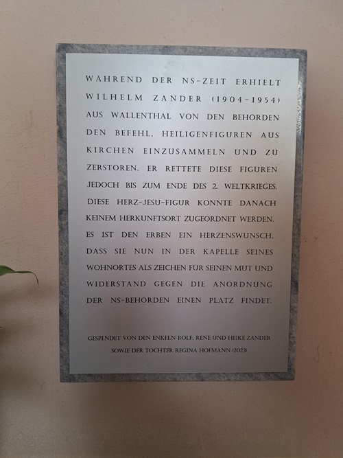 Gedenkteken Wilhelm Zander Wallenthal #2