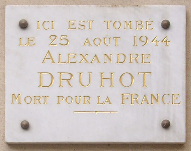 Memorial Alexandre Druhot