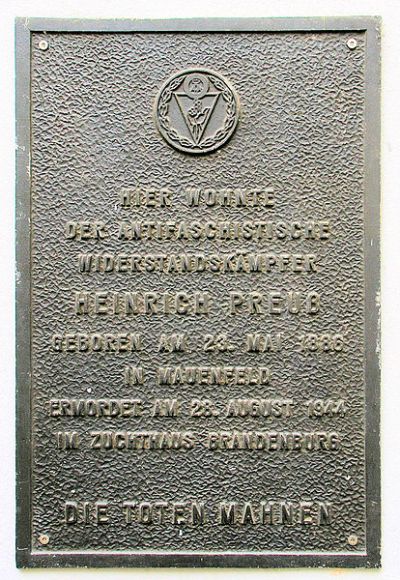 Memorial Heinrich Preu