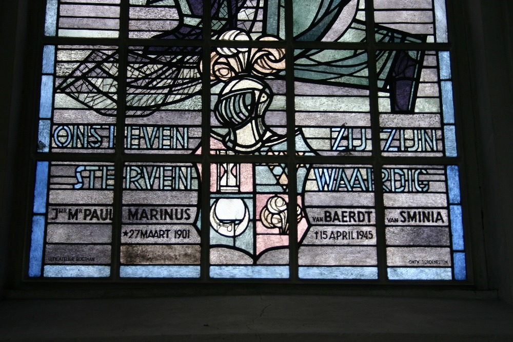 Memorial Window P.M. van Baerdt van Sminia #2