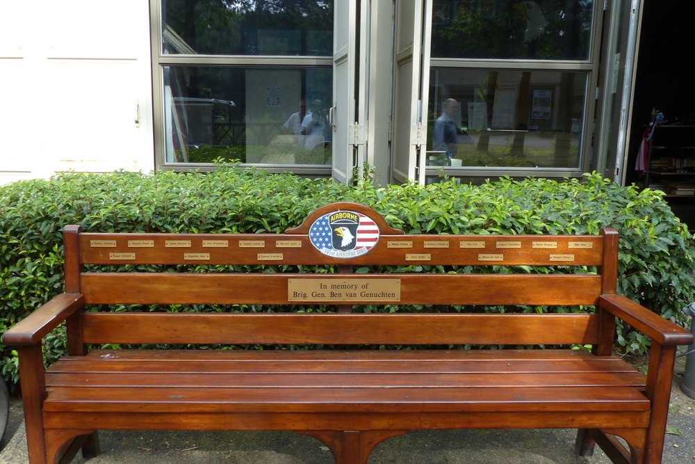 Bench in commemoration of 101st Airborne Division Best