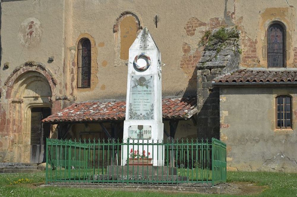 Monument Eerste Wereldoorlog Loussous-Dbat