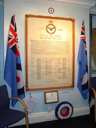 Roll of Honour RAF Bircham Newton