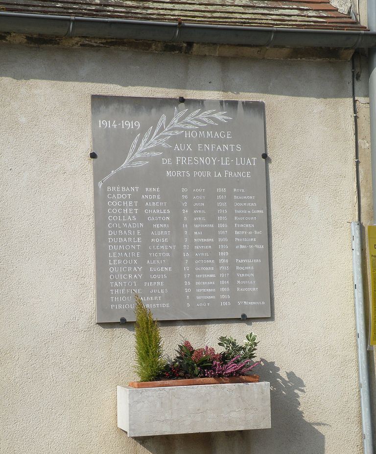 World War I Memorial Fresnoy-le-Luat