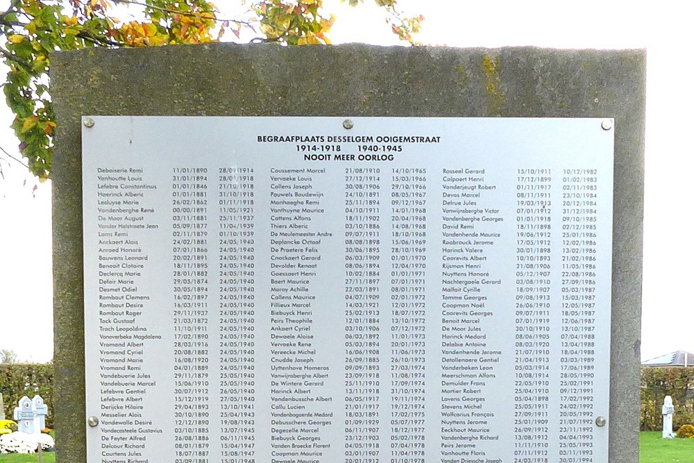 Memorial Desselgem Ooigemstraat #3