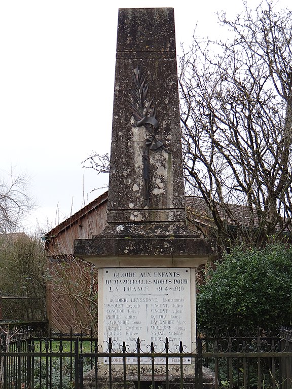 Monument Eerste Wereldoorlog Mazeyrolles