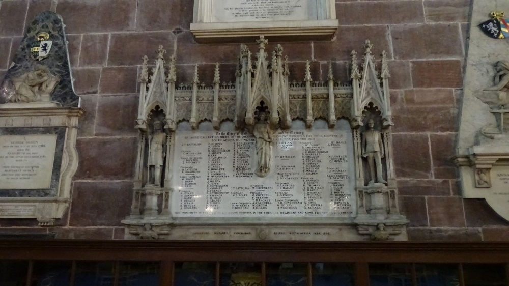Memorials Chester Cathedral