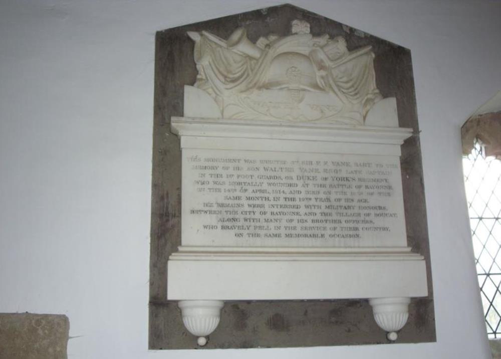 Monument Captain Walter Vane