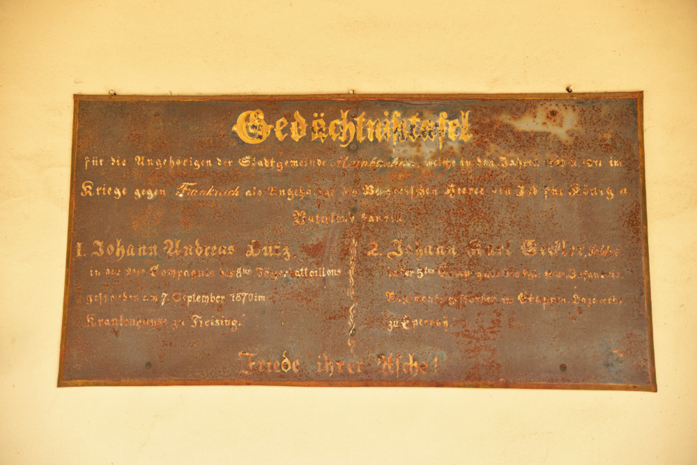 Oorlogsmonument Mainbernheim 1870/1871