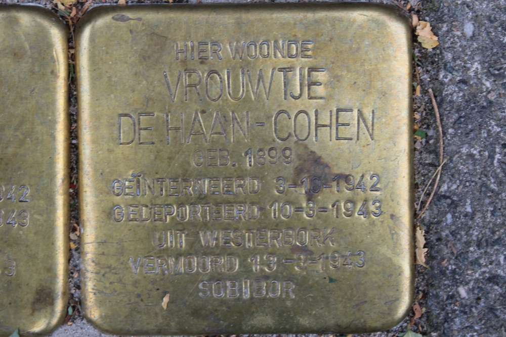 Stolpersteine Topaasstraat 43-47 (voorheen 17) #4