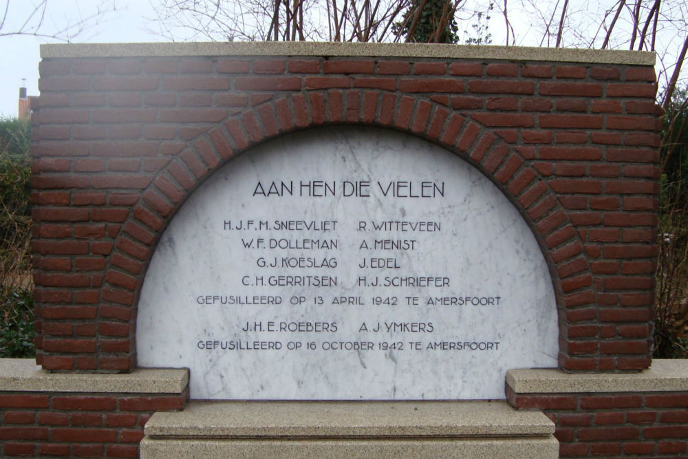 Monument Executie Henk Sneevliet e.a. Kamp Amersfoort