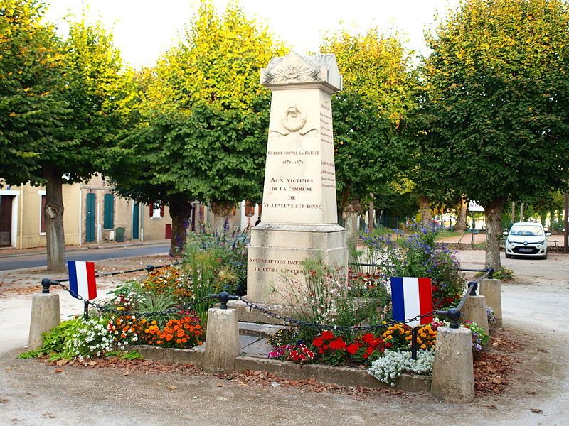 Monument Frans-Duitse Oorlog Villeneuve-sur-Yonne