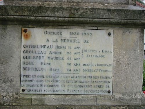War Memorial Saint-Thomas-de-Conac