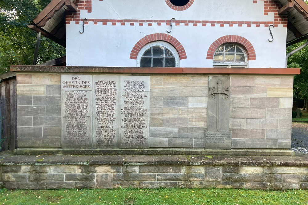 Oorlogsmonument Eerste Wereldoorlog Fritzlar #1