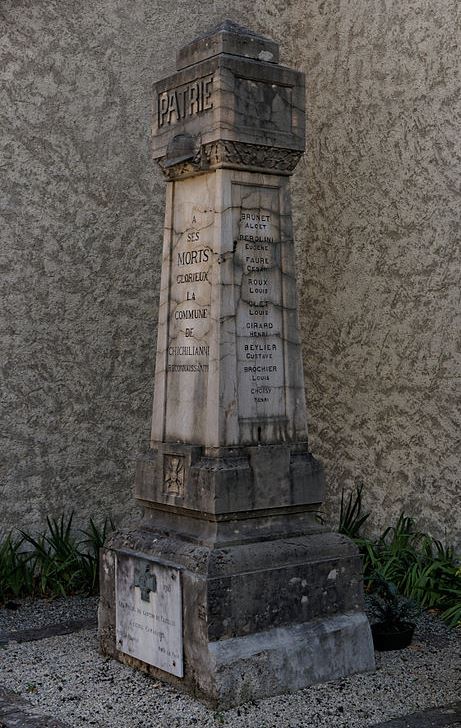 Monument Eerste Wereldoorlog Chichilianne
