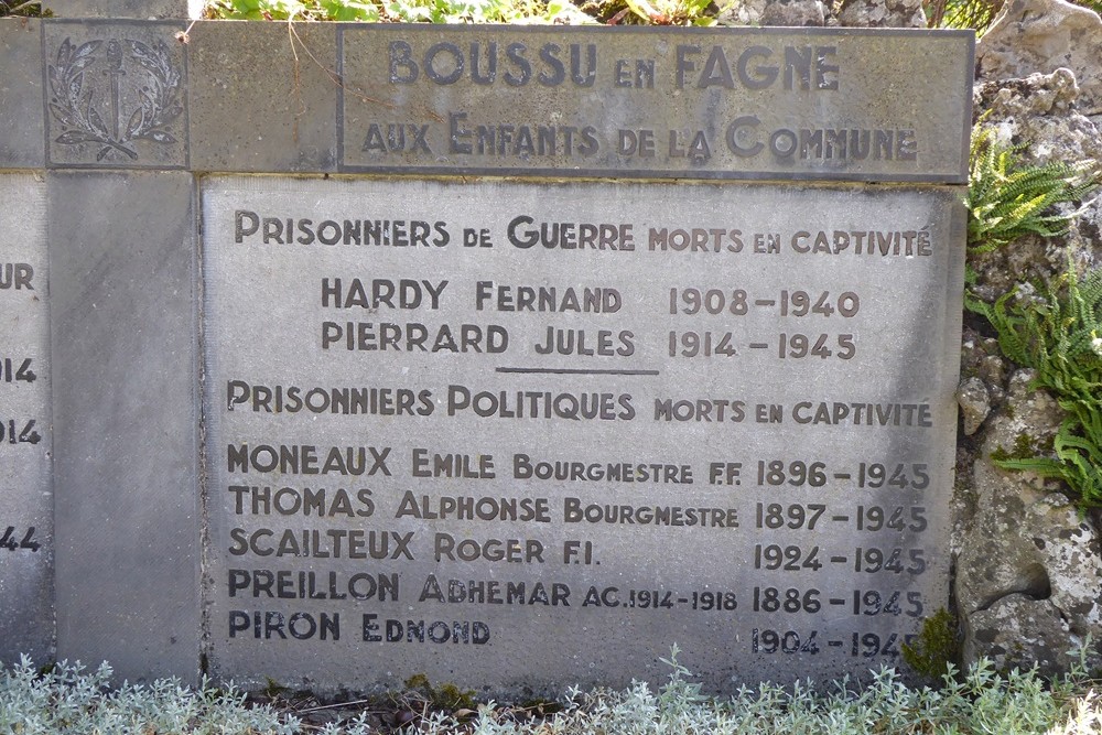 Oorlogsmonument Boussu-en-Fagne #4