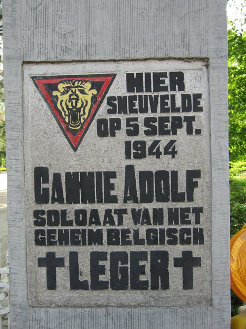 Remembrance Sign Reistance Fighter Cannie Adolf