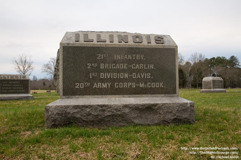 Monument 21st Illinois Infantry Regiment