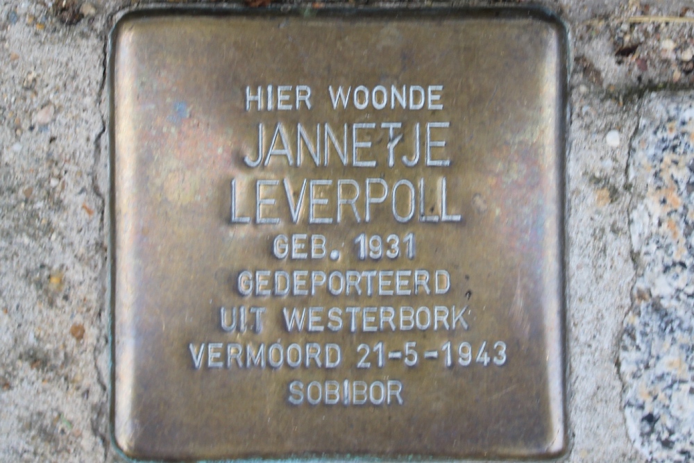 Stolpersteine Walderstraat 10 #4