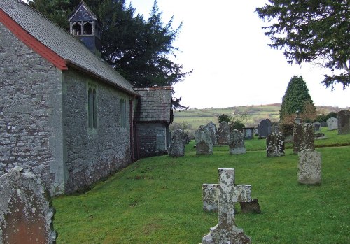 Oorlogsgraf van het Gemenebest St. Cynog Churchyard