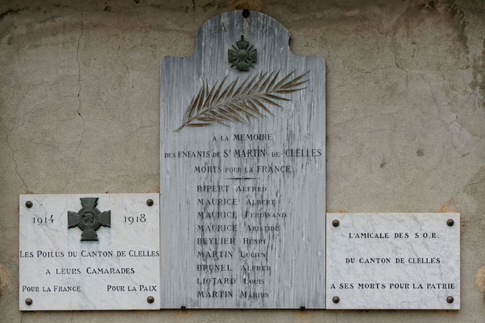World War I Memorial Saint-Martin-de-Clelles
