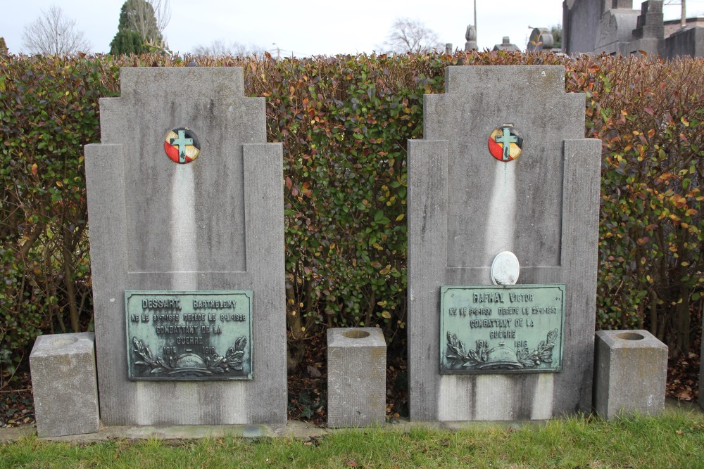 Belgische Graven Oudstrijders Grivegnée Bois-de-Breux Begraafplaats #3