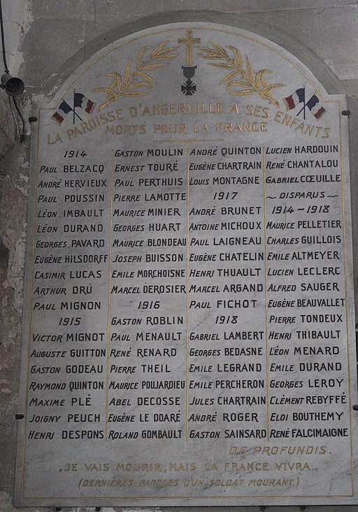 World War I Memorial glise Saint-Pierre-Saint-Eutrope