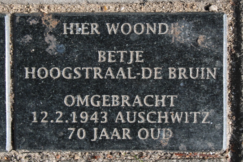 Memorial Stones Trompstraat 7 #3