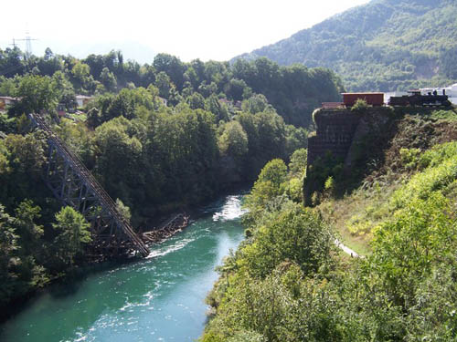 Blown Up Bridge & Partisan Train Jablanica