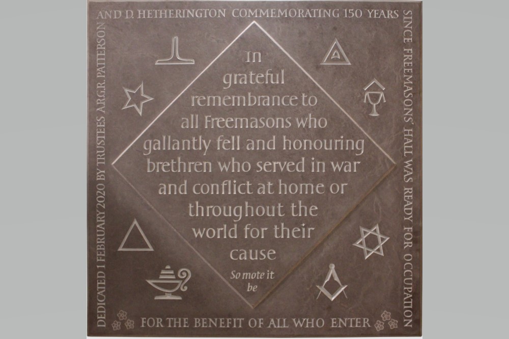 Memorial Freemasons Belfast