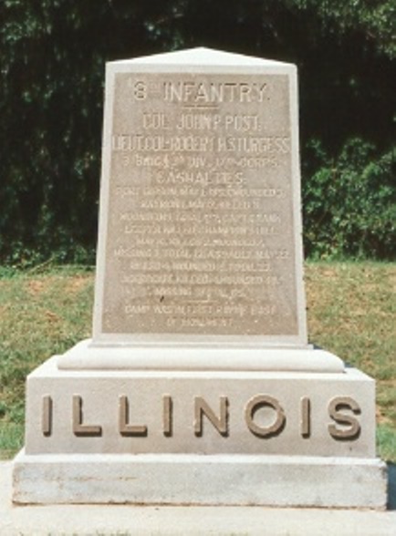 8th Illinois Infantry (Union) Monument