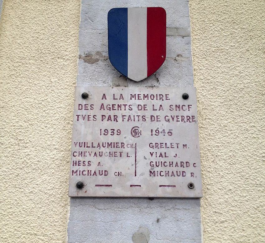 Gedenkteken Spoorwegmedewerkers Lons-le-Saunier