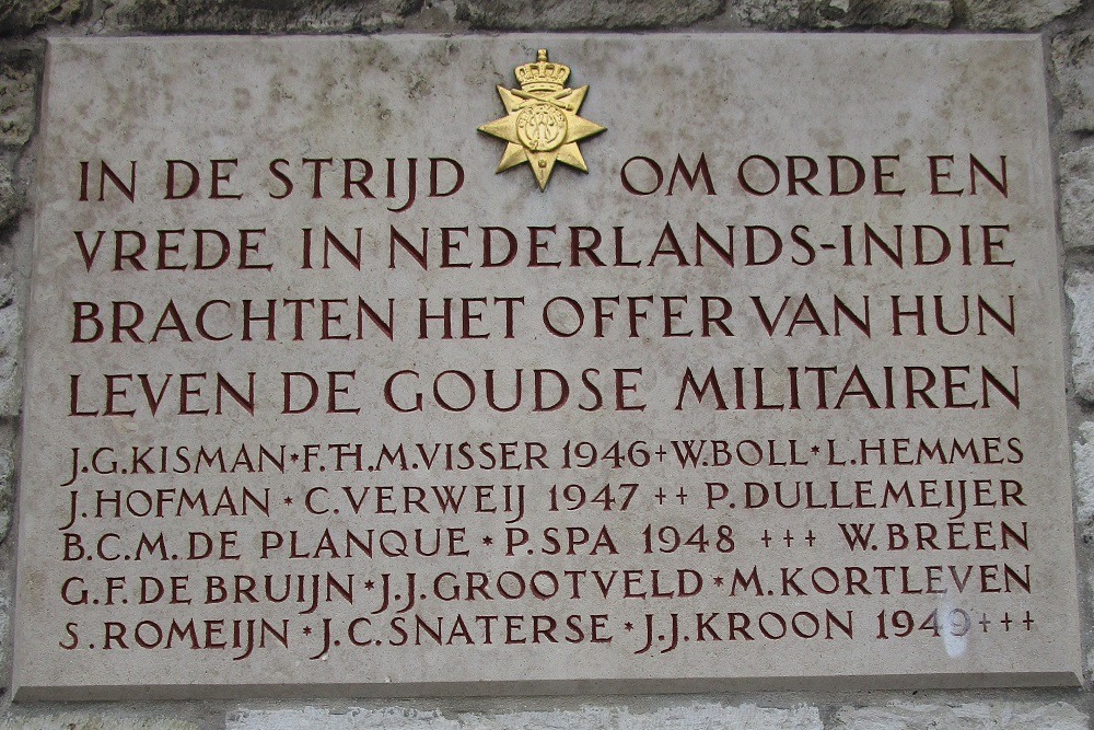 Memorial Victims Dutch Indies Old Town Hall Gouda