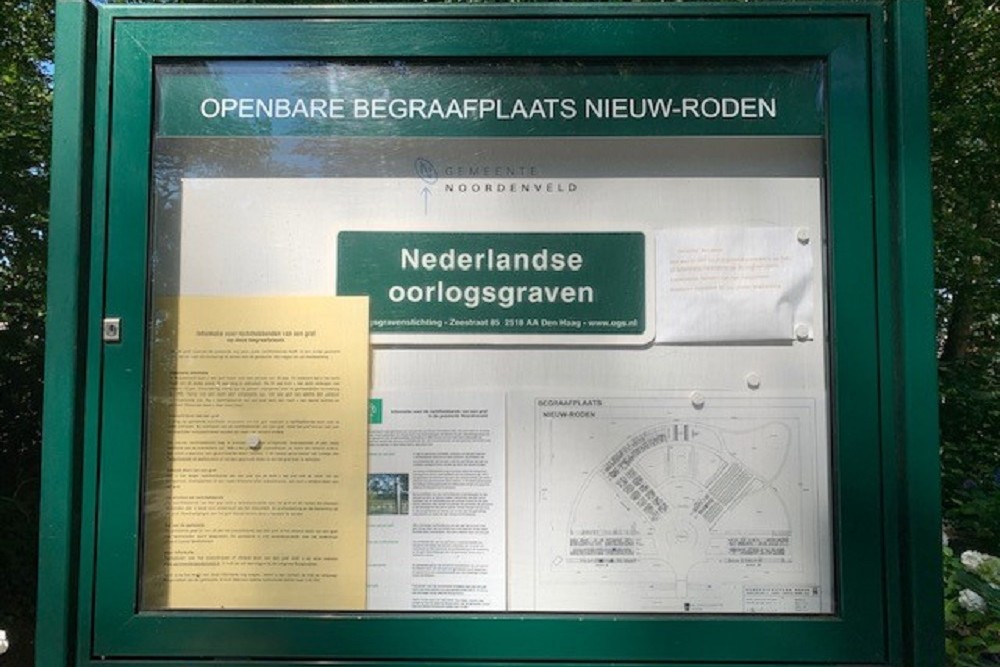 Nederlandse Oorlogsgraven Gemeentelijke Begraafplaats Nieuw-Roden