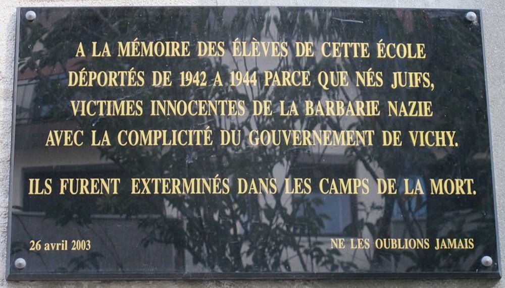 Gedenkteken Deportatie cole Baudricourt