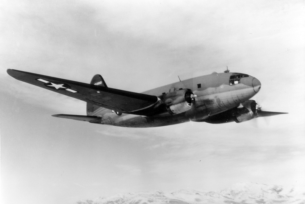 Crashlocatie Curtiss C-46A-40-CU Commando 42-107365