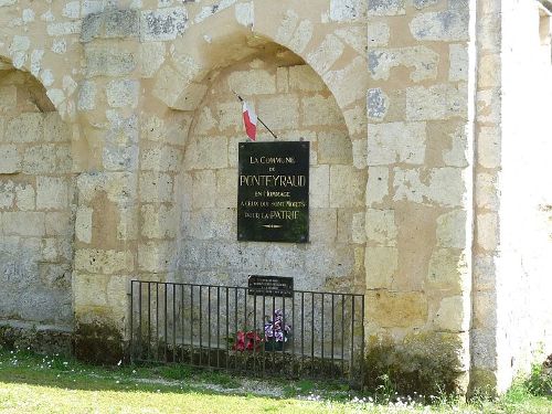 Oorlogsmonument Ponteyraud