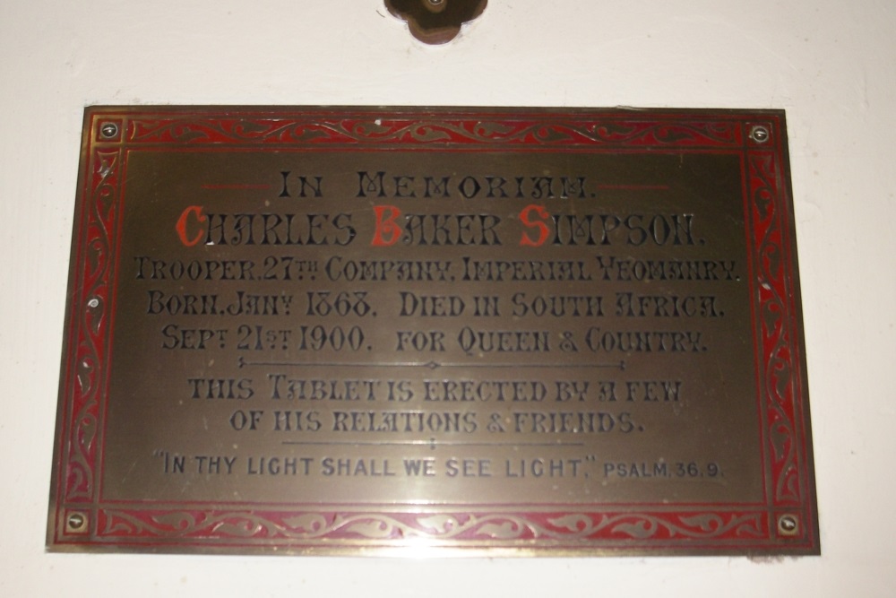 Memorial Charles Baker Simpson