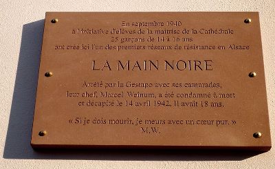 Gedenkteken Verzetsgroep La Main Noire