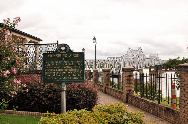Historisch Informatiebord Belegering van Vicksburg #1