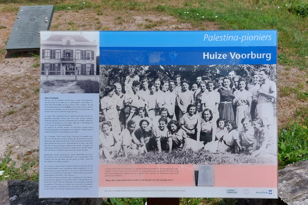 Memorial and Information Sign Huize Voorburg