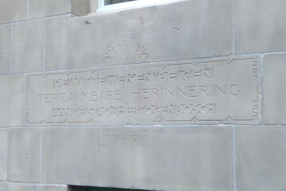 Memorial Belgian Refugees Old Town Hall Den Bosch